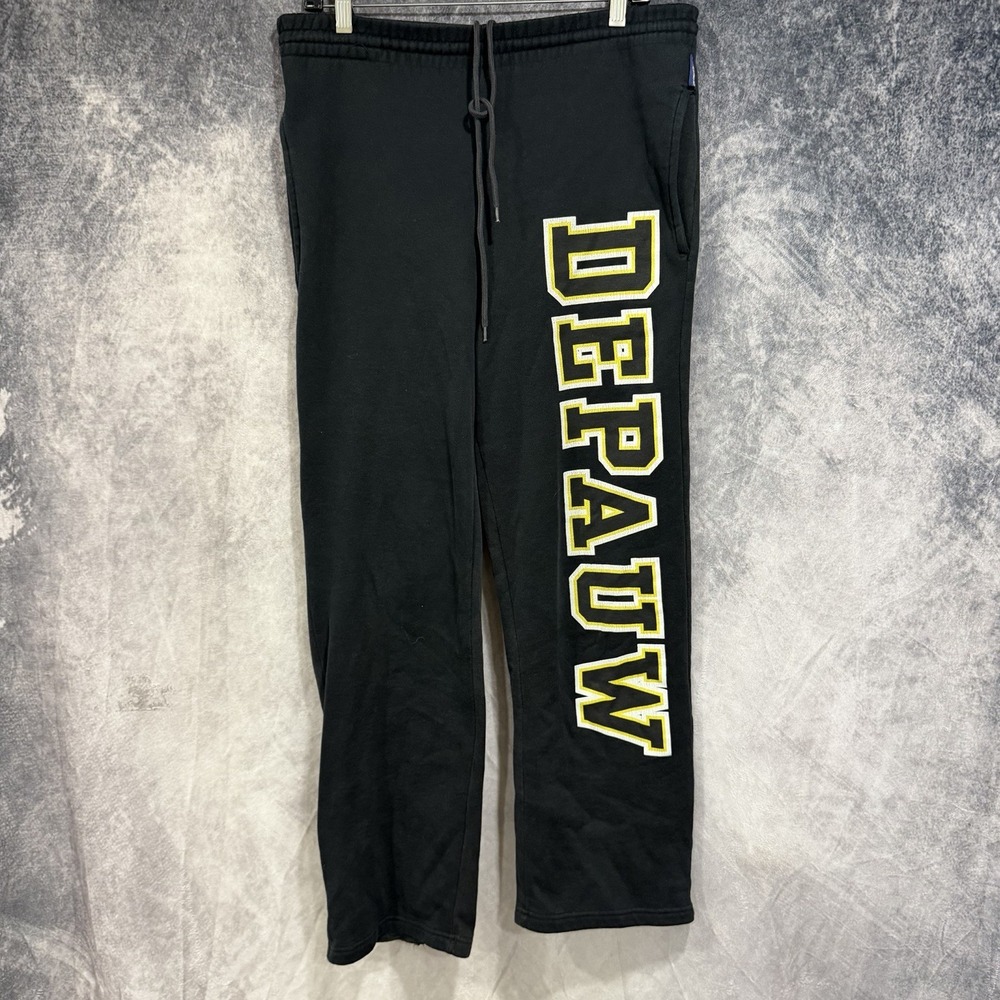 JanSport DePauw Tigers Men’s Sweatpants Small Black Spellout College Joggers